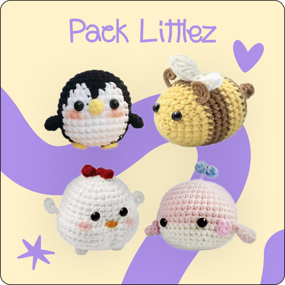 4 Pack Littlez crochet kit