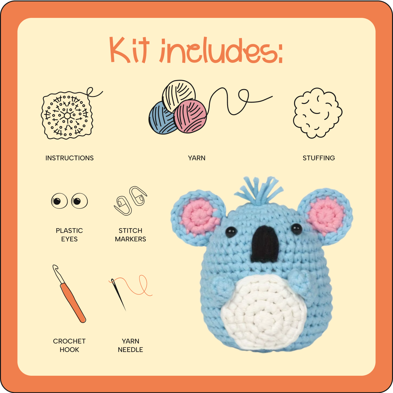 Koala crochet kit