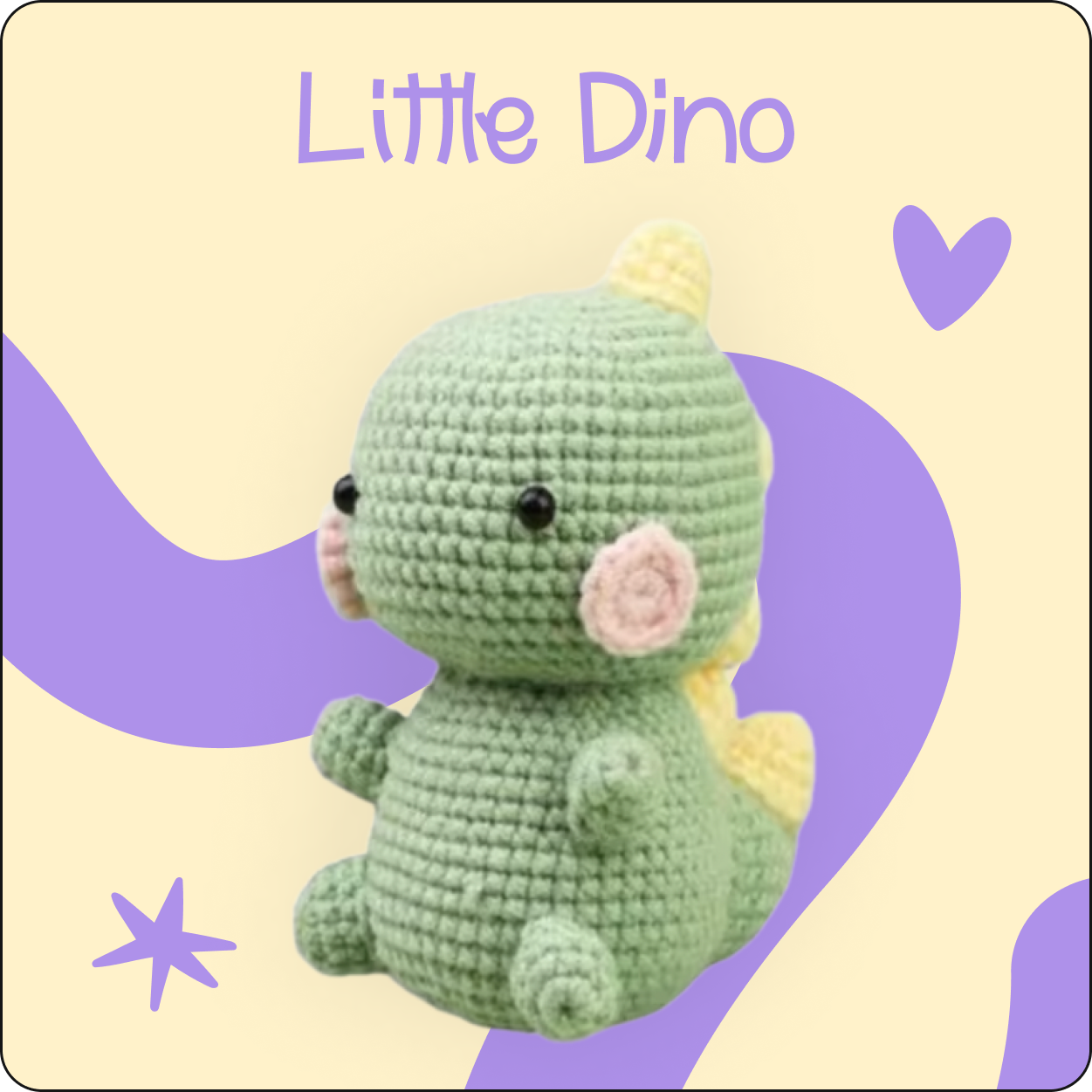 Little Dino crochet kit