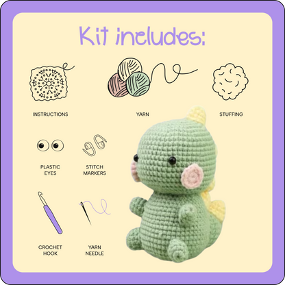Little Dino crochet kit