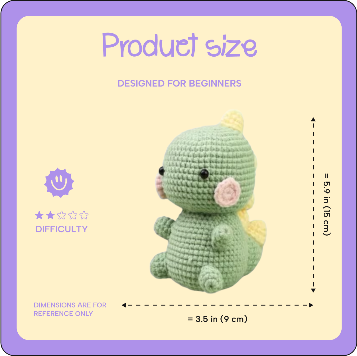 Little Dino crochet kit
