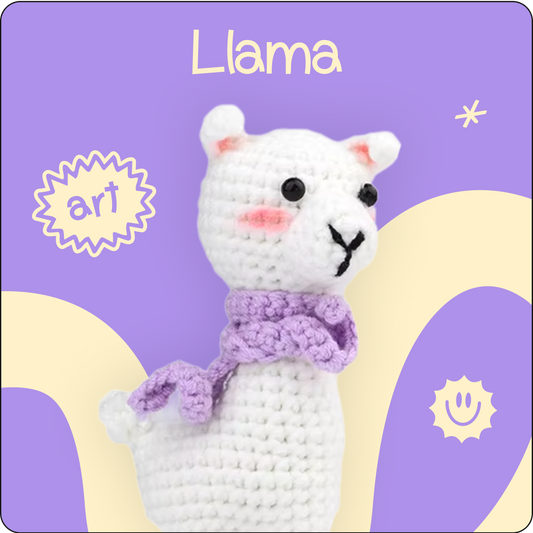 Llama crochet kit