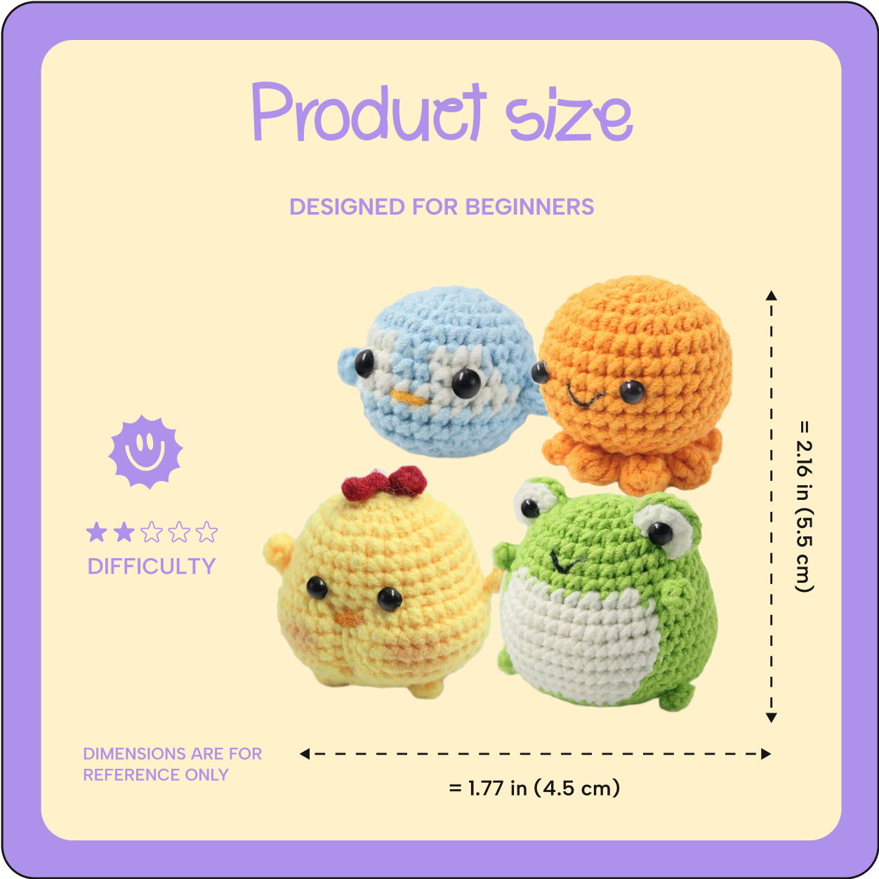 Cutiez Pack crochet kit