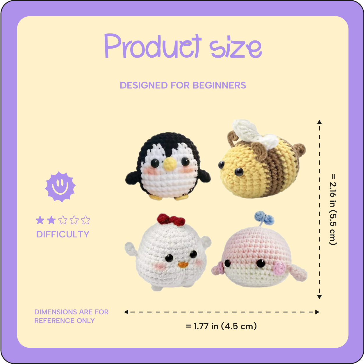 4 Pack Littlez crochet kit