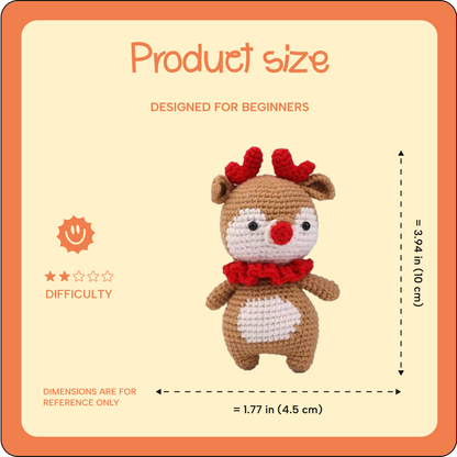 Rudolph crochet kit