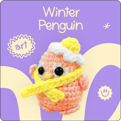 Winter Penguin crochet kit