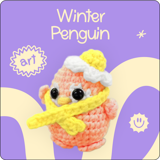 Winter Penguin crochet kit