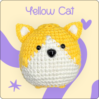Yellow Cat crochet kit