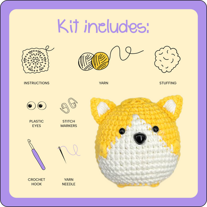 Yellow Cat crochet kit
